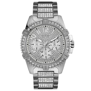 Guess W0799G1 Frontier Silver Men's Watch with Crystals