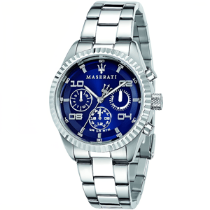 Maserati R8853100011 herenhorloge met chronograaf en blauwe wijzerplaat