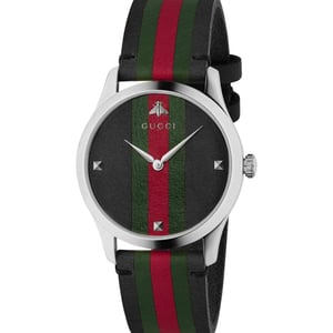 Gucci G-Timeless YA1264079 Men's Watch - Elegant Black Dial