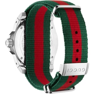 Gucci YA136207 Dive Men's Watch with White Dial and Textile Band