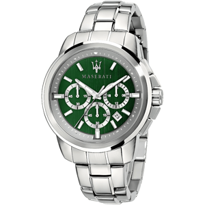 Maserati R8873621017 Successo Men's Chronograph Watch with Green Dial