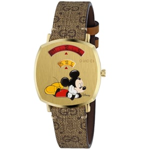 Gucci Disney X Gucci YA157420 Grip Unisex Watch - 35mm Gold Stainless Steel