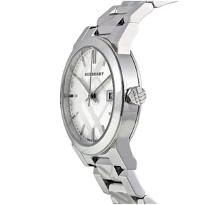 Burberry Women's BU9750 City Chronograph Watch with Silver Dial and Stainless Steel Band
