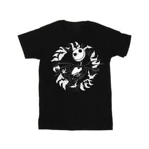 Disney Jongens Nightmare Before Christmas Jack Bat Circle T-Shirt (Zwart)