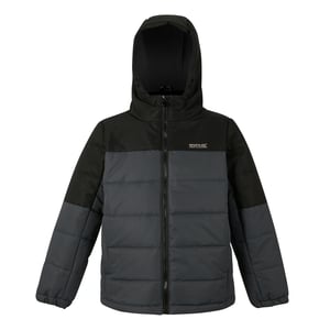 Regatta Childrens/Kids Lofthouse Insulated Jacket (Black/Seal Grey)