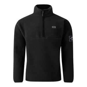 Dare 2B Mens Twin Tip Fleecejacka med halv dragkedja (Svart)