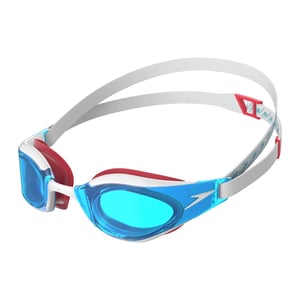 Speedo Unisex Adult Fastskin Hyper Elite Swimming Goggles (White/Blue)