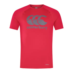 Canterbury Mens Big Logo Super Light T-Shirt (Flag Red)