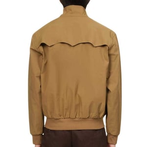 Fred Perry Gewatteerde jas met rits voor dames/dames (Bruin)