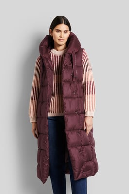 Bugatti Damen Gewatteerd vest met asymmetrisch silhouet