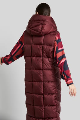 Bugatti Damen Gewatteerd vest met asymmetrisch silhouet