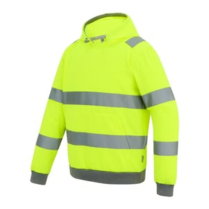 Regatta Professional Mens Pro Contract Hi-Vis Hoodie (Yellow)