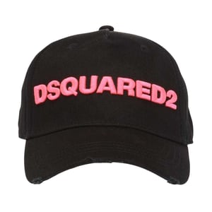 DSquared2 Logo honkbalpet (Zwart/roze)