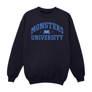 Disney Mens Monsters University Logo Sweatshirt (Marinblått)