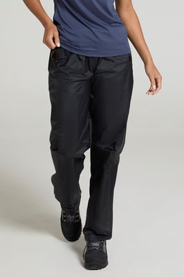 'Pakka' Women's IsoDry Over Trousers with Pockets Waterproof Everyday Pants Black