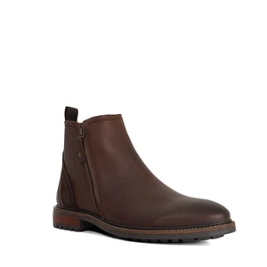 Dune Mens Cian - Leather Zip Detail Ankle Boots