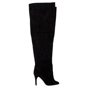 Alaïa Over The Knee Boots in Black Suede