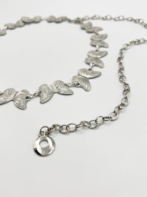 Butterfly Chain Belt In Silver