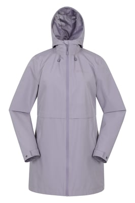 'Hilltop' Women's Waterproof Jacket with Side Pockets Outdoors Rain Coat Purple