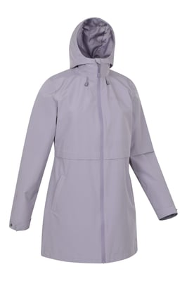 'Hilltop' Women's Waterproof Jacket with Side Pockets Outdoors Rain Coat Purple