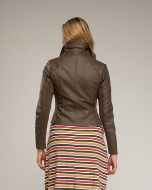 Metallische perfecto-stijl jack