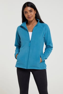 'Raso' Women's Fleece Jacket Full Zip Soft Touch Warm Outdoors Layer Breathable Gilet Teal
