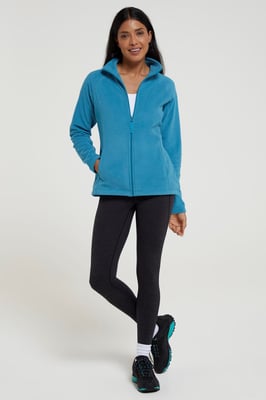 'Raso' Women's Fleece Jacket Full Zip Soft Touch Warm Outdoors Layer Breathable Gilet Teal