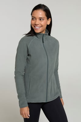 'Raso' Women's Fleece Jacket Full Zip Soft Touch Warm Outdoors Layer Breathable Gilet Khaki