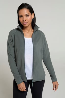 'Raso' Women's Fleece Jacket Full Zip Soft Touch Warm Outdoors Layer Breathable Gilet Khaki