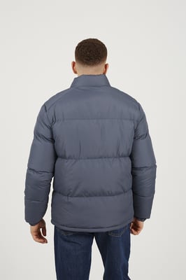 Blue Funnel Neck Padded Jacket
