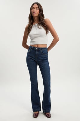 Mid Waist Y2K Bootcut Jean