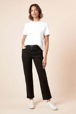 High Rise Straight Leg Jean