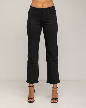 Brede pijpen basic jeans