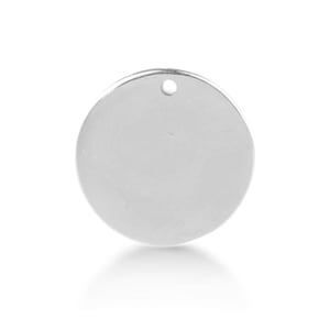 Luxenter 925 Sterling zilveren gerhodineerde hanger - Ring