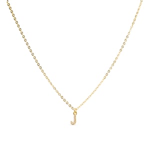 Luxenter Halsband med Glittrande Zirkonia 18k Guldplätering - Alfabet