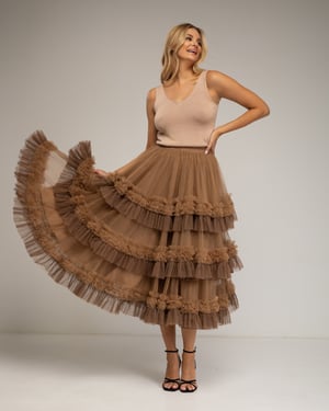 Bicolor tule rok