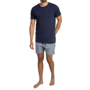 Lyle and Scott Mens Lounge Sets Shorts T-Shirt Sleepwear Half Pant Sport New Set