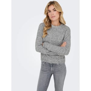 Jacqueline de Yong alva life l/s embellish pullover 15351917 medium grey melange