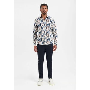 No Excess Shirt stretch allover printed night