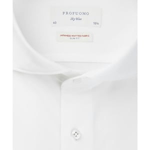 Profuomo Business hemd lange mouw japanese knit slim fit pp2hc10006/100