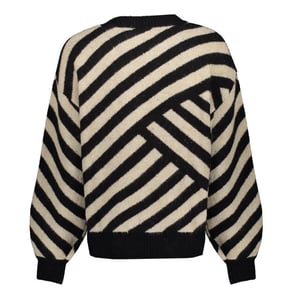Geisha pullover stripes 54570-29 720 sand black