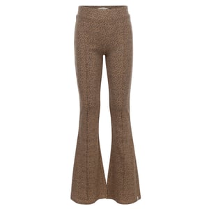 Looxs Revolution Flared broek rib jersey mini leopard voor meisjes in de kleur