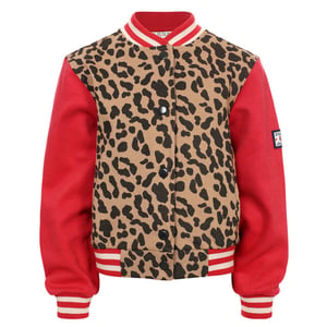 Looxs Revolution Baseball vest leopard voor meisjes in de kleur