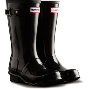 Hunter Junior Originals Gloss Boot Rubber Kinder Zwarte Wellingtonlaarzen