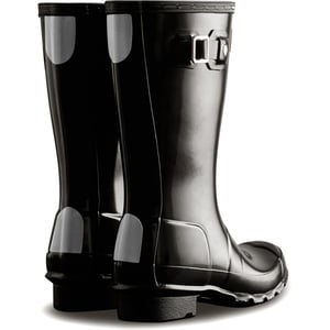 Hunter Junior Originals Gloss Boot Rubber Kinder Zwarte Wellingtonlaarzen