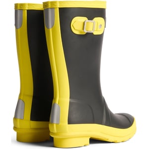 Hunter Junior Originals Rubberlaarzen Kinderen Zwart/Verlicht Geel