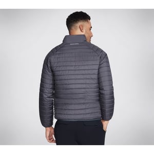 Skechers Performance Go Shield Altitude Vändbar Jacka Herr Svart Pufferjacka