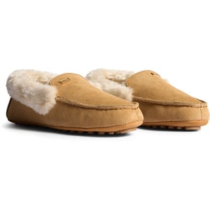 Hunter Dames Moccasin Slipper Sherpa Suède Dames Biscuit Slippers