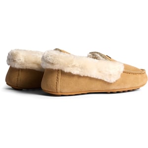 Hunter Dames Moccasin Slipper Sherpa Suède Dames Biscuit Slippers