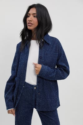 Boucle Denim Shacket